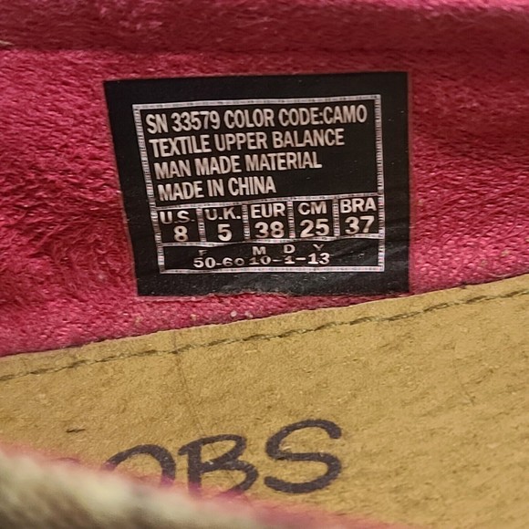 Skechers Bobs Realtree Camouflage Shoes Women's Size 8 - Picture 7 of 16